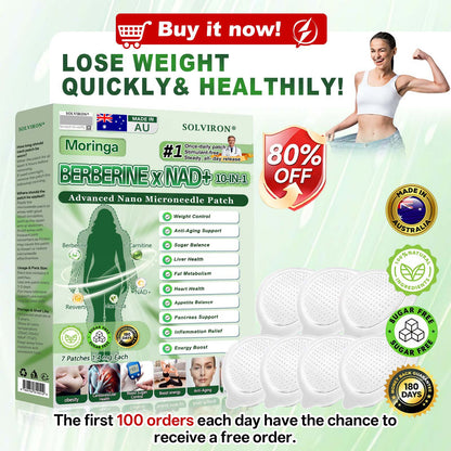 𝐏𝐡𝐲𝐬𝐢𝐜𝐢𝐚𝐧 𝐅𝐨𝐫𝐦𝐮𝐥𝐚𝐭𝐞𝐝|𝐒𝐎𝐋𝐕𝐈𝐑𝐎𝐍® 𝐌𝐨𝐫𝐢𝐧𝐠𝐚 𝐁𝐞𝐫𝐛𝐞𝐫𝐢𝐧𝐞 × 𝐍𝐀𝐃⁺ 𝟏𝟎-𝐢𝐧-𝟏 𝐀𝐝𝐯𝐚𝐧𝐜𝐞𝐝 𝐍𝐚𝐧𝐨 𝐌𝐢𝐜𝐫𝐨𝐧𝐞𝐞𝐝𝐥𝐞 𝐏𝐚𝐭𝐜𝐡 (𝐄𝐱𝐩𝐞𝐫𝐢𝐞𝐧𝐜𝐞 𝐕𝐢𝐬𝐢𝐛𝐥𝐞 𝟕-𝐃𝐚𝐲 𝐑𝐞𝐬𝐮𝐥𝐭𝐬)